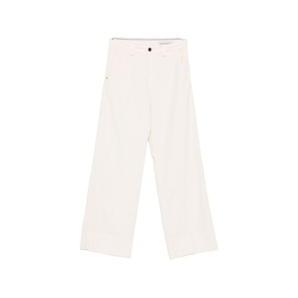 White Sand Women Cotton Trousers